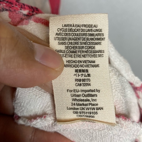 Free People French Quarter Print Cream Combo Wrap Floral Mini Dress Medium - Picture 7 of 11